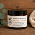 A jar of whipped sugar scrub by Black Diamond Tallow Co. 